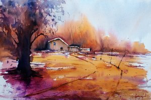 Paisagem rústica de outono de Giorgio Gosti