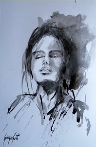 Retrato de uma mulher serena de Giorgio Gosti