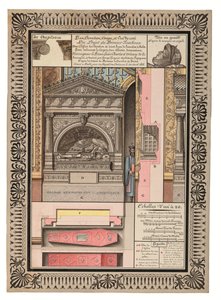 Um dos três projectos para o túmulo de Louis-Charles d