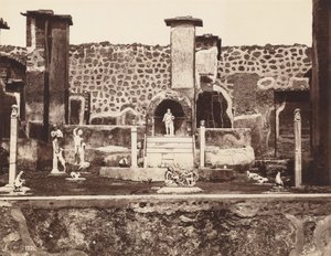 Casa de Marcus Lucretius, Pompeia, c. 1870 (foto) de Giorgio Sommer