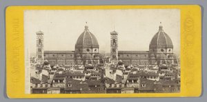 Vista do Duomo de Florença de Giorgio Sommer