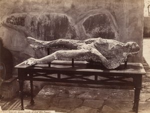 Pegadas Humanas, Pompeia [Human Cast, Pompeia] de Giorgio Sommer