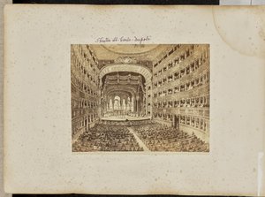 Teatro San Carlo, Nápoles de Giorgio Sommer