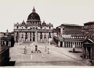 A Basílica de S. Pedro, Cidade do Vaticano de Giorgio Sommer
