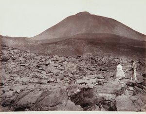Caminhada sobre a lava do Vesúvio de Giorgio Sommer