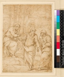 Cristo nomeando Pedro seu sucessor, 1500-1599 de Giorgio Vasari
