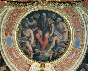 Cosimo I e seus artistas, da Sala di Cosimo I (ver também 274607) de Giorgio Vasari