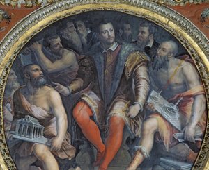 Cosimo I e seus artistas, da Sala di Cosimo I (ver também 274610) de Giorgio Vasari