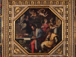 Cosimo estuda a tomada de Siena de Giorgio Vasari
