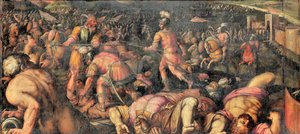 Derrota de Radagaiso em Fiesole de Giorgio Vasari
