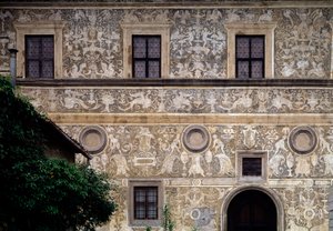 Fachada da Galeria Municipal de Arte (Palazzo Vitelli alla Cannoniera) de Giorgio Vasari