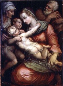 Sagrada Família com S. Ana e S. João Baptista de Giorgio Vasari
