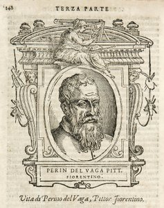 Milão, Biblioteca Braidense, Vite de piv excellent, Giorgio Vasari 1568, Perin del Vaga de Giorgio Vasari