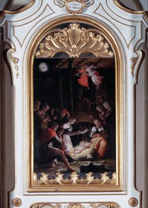 Natividade (óleo sobre tela de Giorgio Vasari