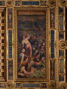 Derrota dos turcos em Piombino de Giorgio Vasari