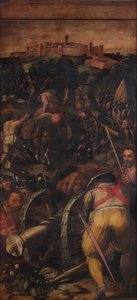 Ataque de Monteriggioni, 1563-1565 de Giorgio Vasari