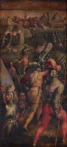 A Batalha de Barbagianni, perto de Pisa, 1563-1565 de Giorgio Vasari