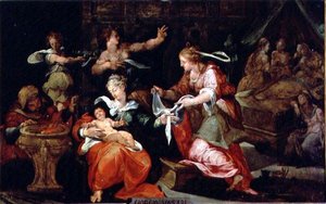 O Nascimento da Virgem de Giorgio Vasari
