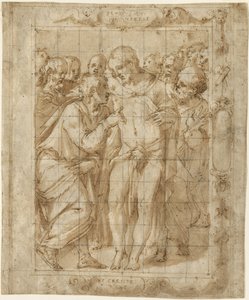 A Incredulidade de São Tomás, c.1556-57 de Giorgio Vasari