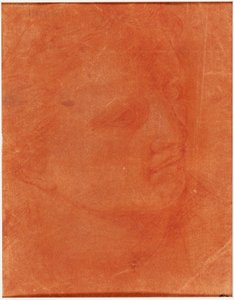 Chefe em Perfil de Três Quartos (reto); Jovem em pé apontando para a esquerda e esboços de pés, braço (verso) de Giorgione