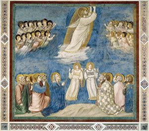 Ascensão de Cristo, Detalhe da Vida e Paixão de Cristo, de Giotto
