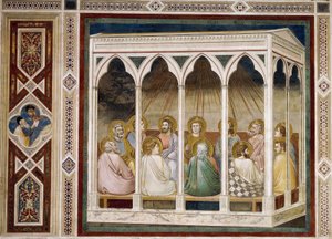 Pentecostes, Detalhe da Vida e Paixão de Cristo, de Giotto de Giotto (c.1266 1337)
