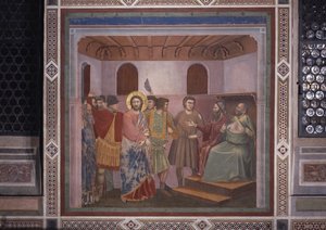 Cristo diante de Caifás (Cristo davanti a Caifa), de Giotto