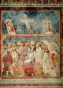 Vida de São Francisco de Assis: A verificação dos estigmas (São Jerônimo examinando os estigmas - Fresco de Giotto (c.1266 1337)