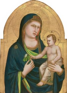 Madonna e criança. Por volta de 1310-15 de Giotto di Bondone