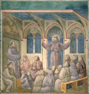 A aparição na casa do capítulo em Arles, 1297-99 de Giotto di Bondone
