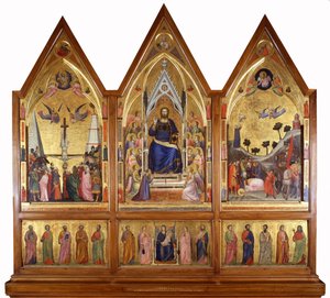 O tríptico de Stefaneschi, c.1320 (têmpera no painel) de Giotto di Bondone