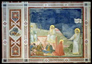 Noli me Tangere ou, A Aparição de Cristo a Maria Madalena, 1303-05 (ver também 102746) de Giotto di Bondone
