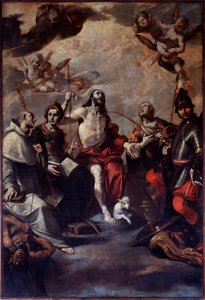 São João Batista, São Jorge, Santa Lucía, Santa Catarina, São Bernardo (Pintura