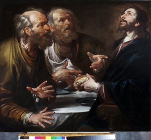 Ceia em Emaús, c.1645-50 (óleo sobre tela)