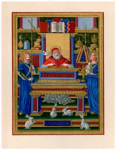 São Gregório Magno recebendo inspiração do Espírito Santo, c1490