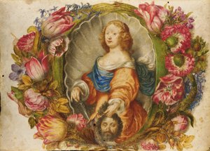 Retrato da Grã-duquesa Vittoria della Rovere como Judith de Giovanna Garzoni