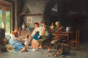 Primeiras etapas (óleo sobre tela)