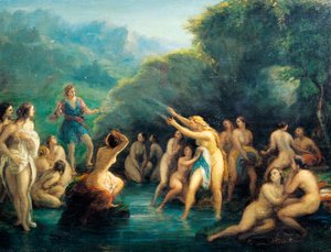 Diana e Actaeon, de Giovanni Carnovali conhecido como Piccio (1804-1873)