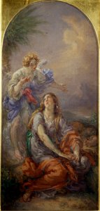 Hagar and the Angel in the Desert (Pintura