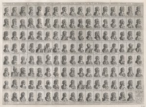 O Espelho Romano da Magnificência: Retratos dos Imperadores de Júlio César a Rodolfo II..., 1582 de Giovanni Ambrogio Brambilla