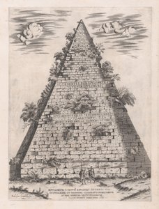 Espelho da magnificência romana: Pirâmide de Caio Céstio, 1582., 1582
