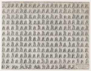 Pequenos Retratos dos Papas de Cristo a Sisto V, 1585., 1585 de Giovanni Ambrogio Brambilla