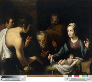 A adoração dos pastores de Giovanni Andrea De Ferrari