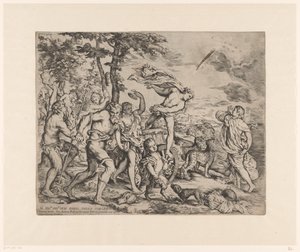 Bacchus encontra Ariadne em Naxos de Giovanni Andrea Podesta