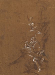 A visão de São Guilherme da Aquitânia., final da década de 1650. de Giovanni Angelo Canini