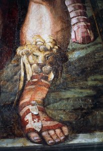 Casamento de Alexander Great e Roxana (detalhe)