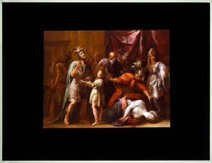 Morte de Lucrécia (tela) de Giovanni Antonio Burrini or Burino