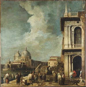 A entrada para o Grande Canal, Veneza, da Piazetta de Giovanni Antonio Canal