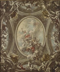 Uma Alegoria do Amanhecer, 1736-37 de Giovanni Antonio Pellegrini