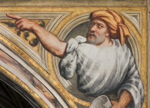 Nave Central, Pluma Segunda Espanhola Sul, IL Pordenone 1520, Busto com Profeta